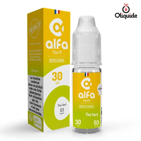 Alfaliquid Thé Vert de la marque Alfaliquid