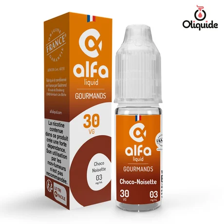 Alfaliquid Choco-Noisette de la marque Alfaliquid