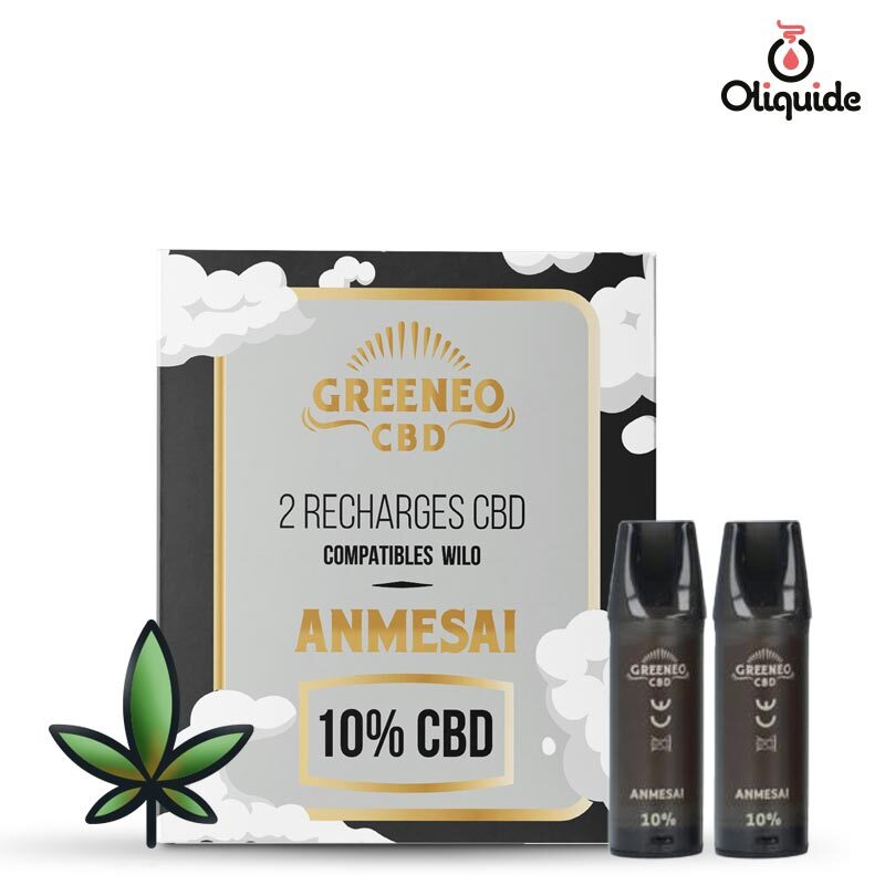 e liquide thc canada CBD Cartouche Pod Wilo Anmesai x2 dès 14,90 €