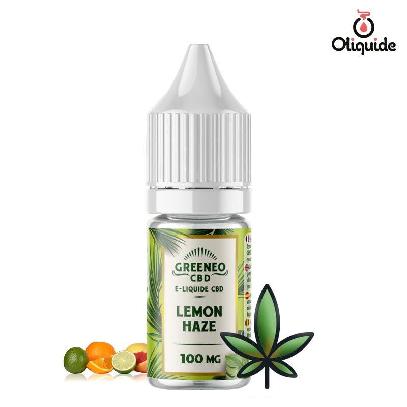 kit de démarrage e cigarette CBD Greeneo Lemon Haze CBD 10ml dès 4,99 €