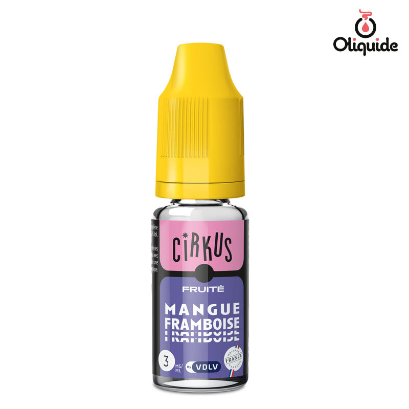 Eliquide Cirkus Mangue Framboise 10ml ds 3,62