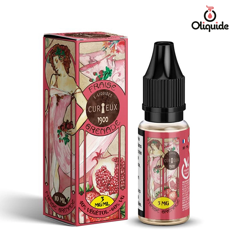 Eliquide 1900 Fraise Grenade 10ml ds 3,33
