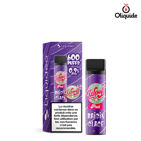 Liquideo Wpuff pod Pod Raisin Glacé x1 de la marque Liquidéo