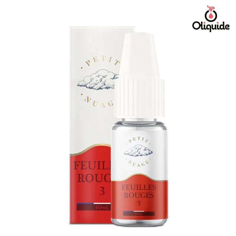 Eliquide Petit Nuage Feuilles rouges 10ml ds 2,85