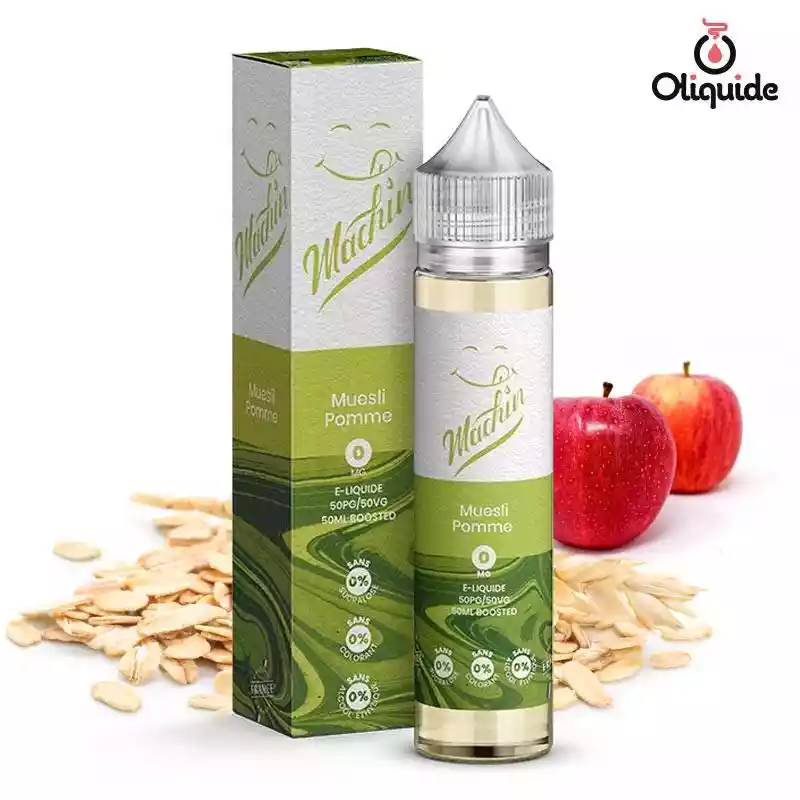 Eliquide Savourea Machin Muesli Pomme 50ml ds -0,14