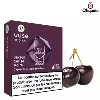 Vype VPRO pour Epen 3 Cerise Noire - ePen Sels de nicotine de la marque Vuse