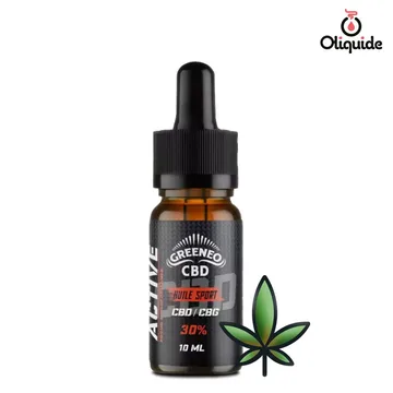 Huile CBD CBG Sport Greeneo 10 ml