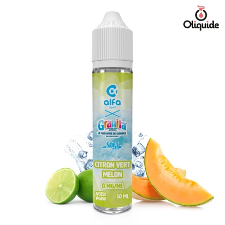 Granita Solft 50ml Citron Vert Melon Soft 50ml de la marque Alfaliquid