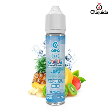 Granita Solft 50ml Tropical Bleu Soft 50ml de la marque Alfaliquid
