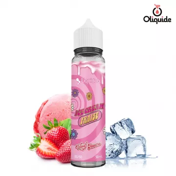 Ice Cream Fraise 50 ml de la collection Wpuff Flavors 