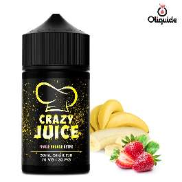 Crazy Juice Fraise Banane Rétro 50 ml de la marque Mukk Mukk