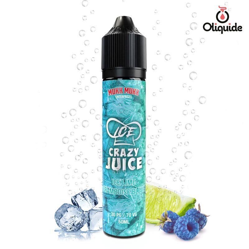 Eliquide Lime Framboise Bleue Ice 50ml ds 9,27 Eliquide Lime Framboise Bleue Ice 50ml ds 9,27