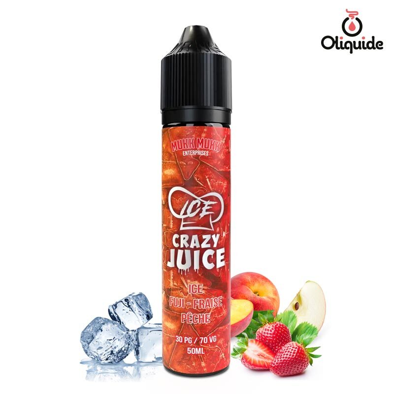 Eliquide Fuji Fraise Pêche Ice 50ml dès 9,27 €