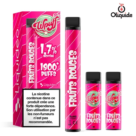 Ecigarettes Fruits Rouges Wpuff 1800 de la marque Liquidéo