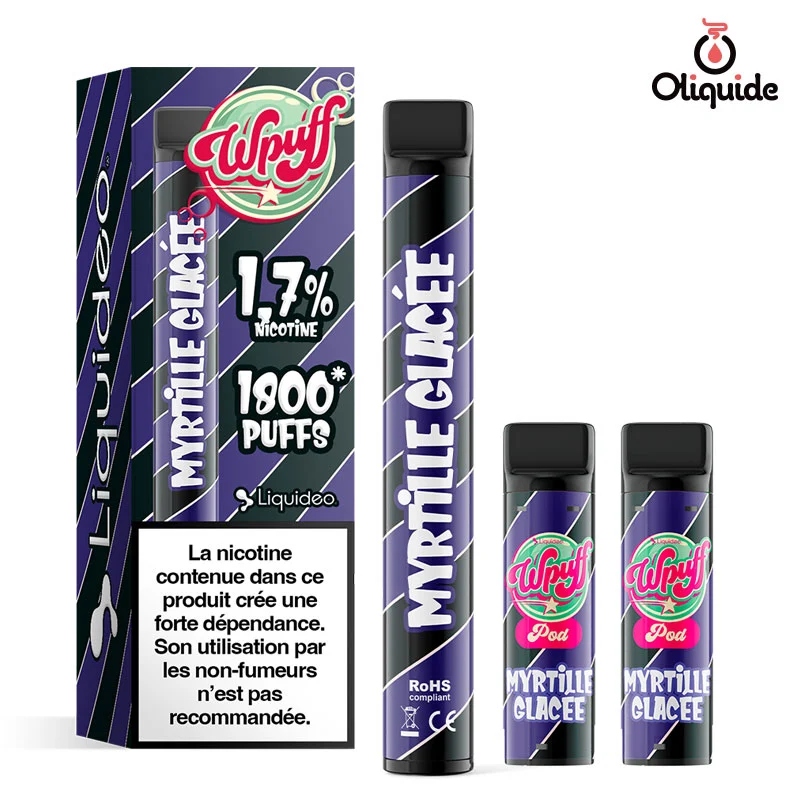 Myrtille Glace Wpuff 1800 ds 9,50