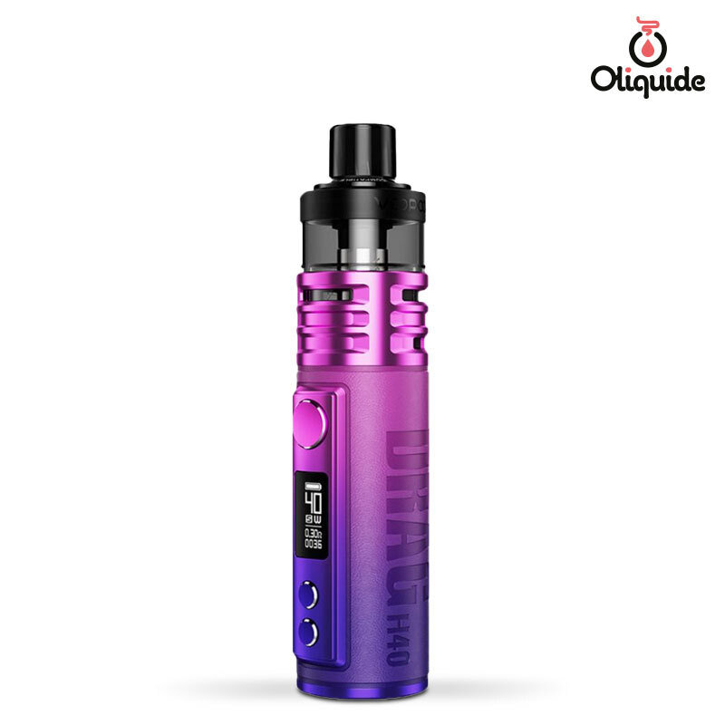 cigarette électronique ronde Ecigarette Kit Drag H40 Voopoo dès 21,85 €