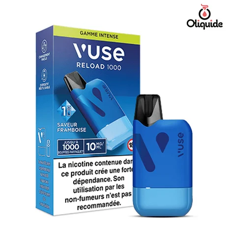 Ecigarettes Kit Vuse Box Reload 1000  Framboise de la marque Vuse