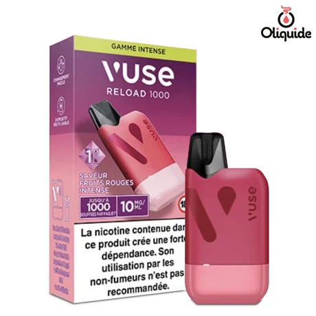 Ecigarettes Kit Vuse Reload 1000 Fruits Rouges Intense de la marque Vuse