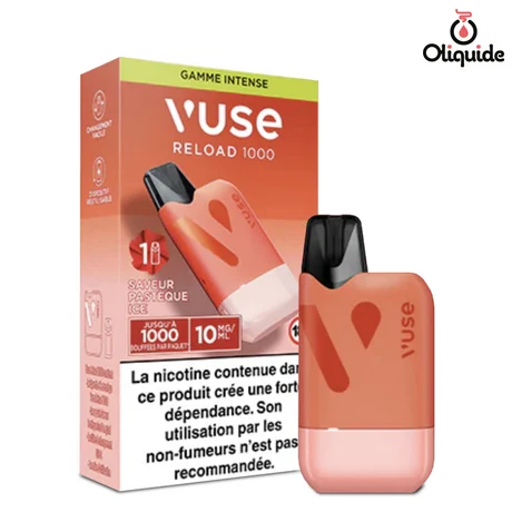 Ecigarettes Kit Vuse Box Reload 1000 Pastèque Ice de la marque Vuse