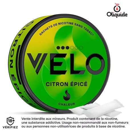 Sachet VELO Vuse Pouches Citron Épicé de la marque Vuse