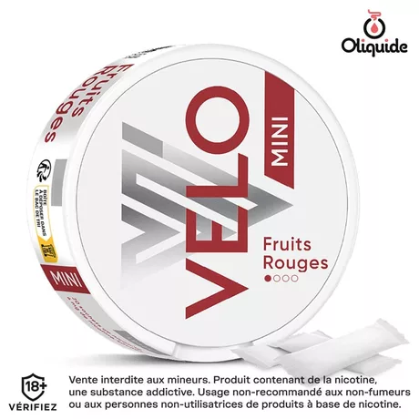 Sachet VELO Vuse Pouches Fruits Rouges Mini de la marque Vuse