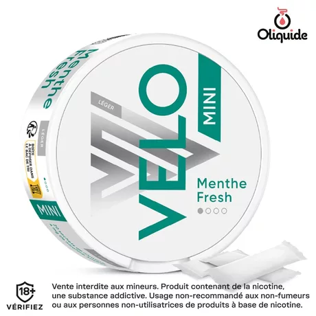 Sachet VELO Vuse Pouche Menthe Fresh Mini de la marque Vuse