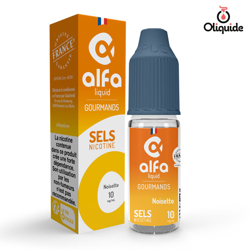 Eliquide Alfaliquid sdn Noisette 10ml ds 3,32