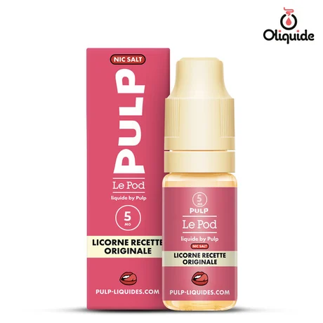 Le Pod Liquide Licorne Recette Originale de la marque Pulp