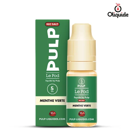 Le Pod Liquide Menthe Verte de la marque Pulp