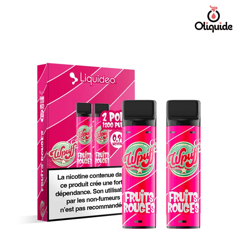 Fruits Rouges Vape Eliquide Pod Fruits Rouges x2 dès 4,75