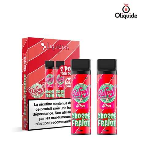 Liquideo Wpuff pod2 Pod Grosse Fraise x2 de la marque Liquidéo