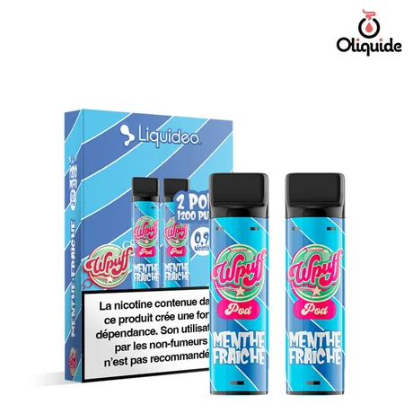 Liquideo Wpuff pod2 Pod Menthe Fraîche x2 de la marque Liquidéo