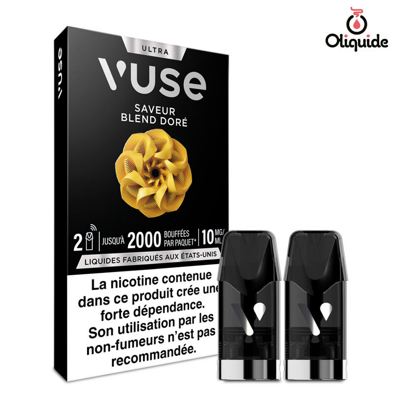 vuse blend doré prix Vuse cartouche Epod x2 1.9ml Capsule ePOD eliquide pré-remplie pour  vapoteur main image 0