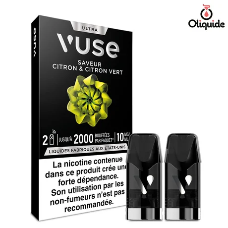 Vuse Capsule Ultra Citron et Citron Vert 2x2ml de la marque Vuse