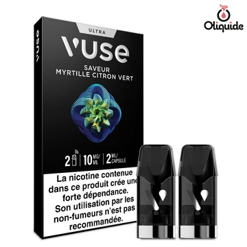 Myrtille Citron Vert 2x2 ml - Collection Vuse Ultra