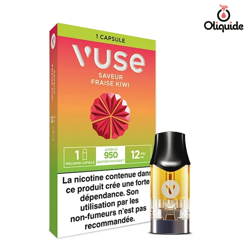 Eliquide Fraise Kiwi x1 Vuse PRO ds 4,75 Eliquide Fraise Kiwi x1 Vuse PRO ds 4,75