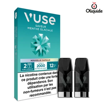 Menthe Glaciale x2 de la collection Vuse Gamme Intense 
