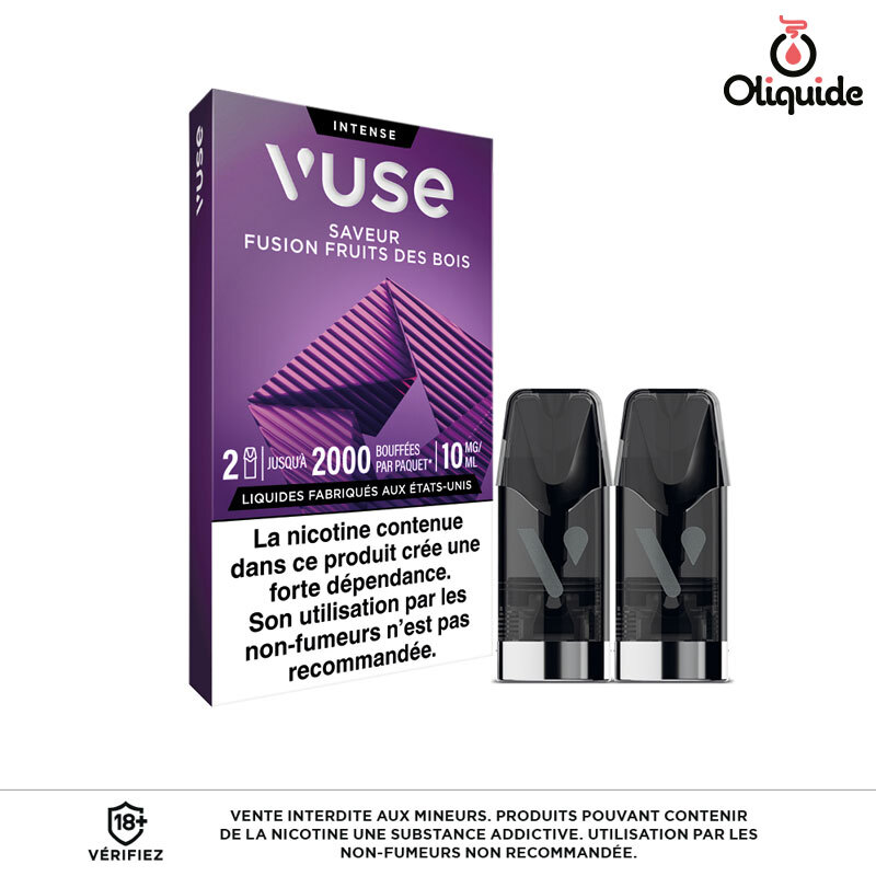 vuse reload 1000 avis Capsules Vuse Menthe Ice sels de nicotine (4 niveaux de nicotine)