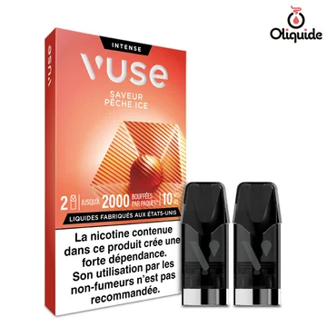 Pêche Ice x2 - Collection Vuse Gamme Intense