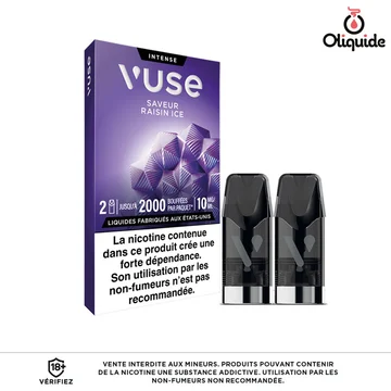 Raisin Ice x2 - Collection Vuse Gamme Intense