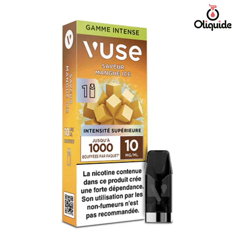 Eliquide Vuse Gamme Intense Mangue Ice x1 dès 3,71 €