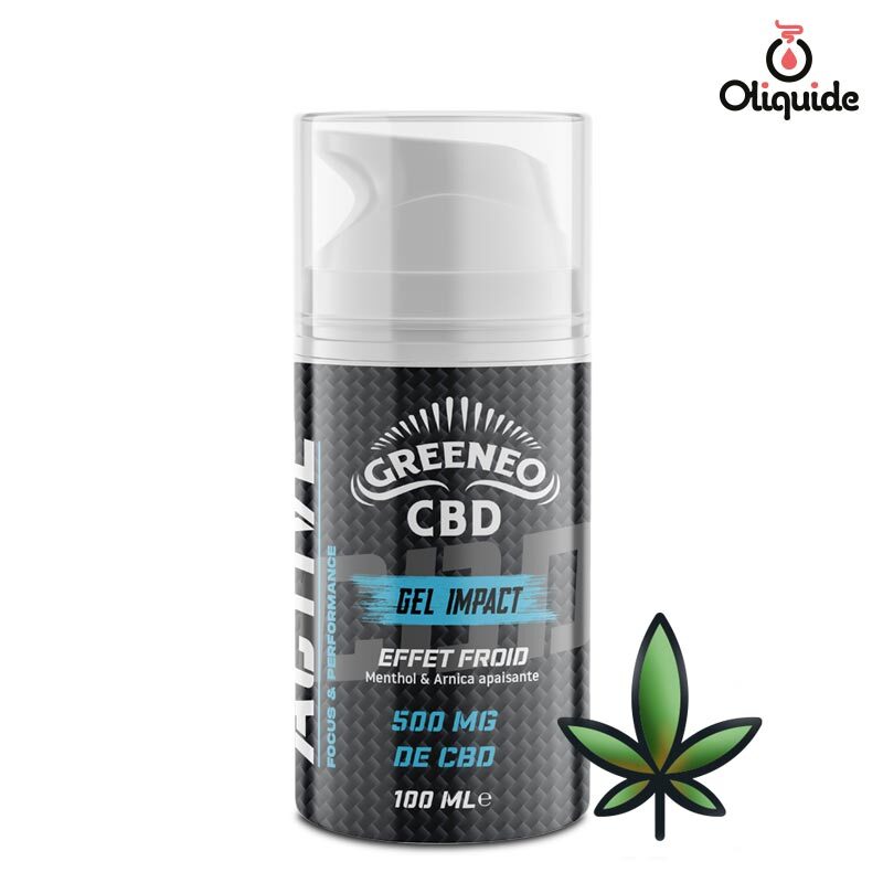 Gel Impact Active CBD Effet froid Greeneo view 7