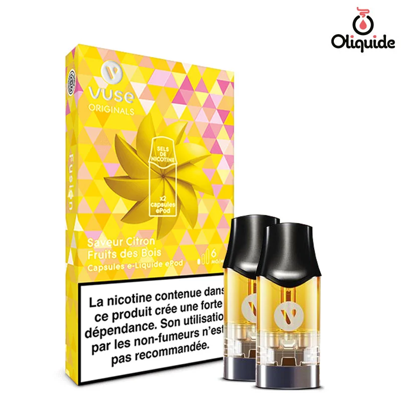 elfbar nachfüll pod läuft aus Eliquide Citron Fruits des Bois x2 Vuse PRO dès 8,55 €