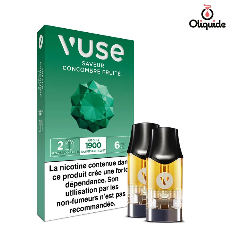 Concombre Fruit x2 Vuse PRO DLUO ds 2,79