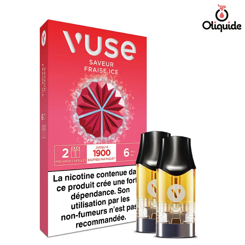 Eliquide Vype Fraise Ice x2 Vuse PRO dès 6,45 €