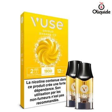 Banane Ice x2 - Vuse PRO de la collection Vuse ePod 